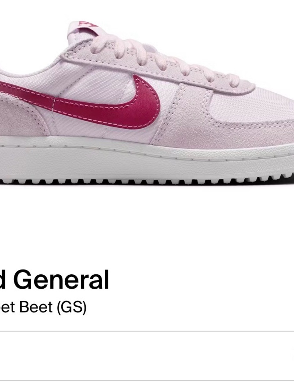 Nike Women’s Low-Top Sneaker - Light Pink with Dark Pink Swoosh